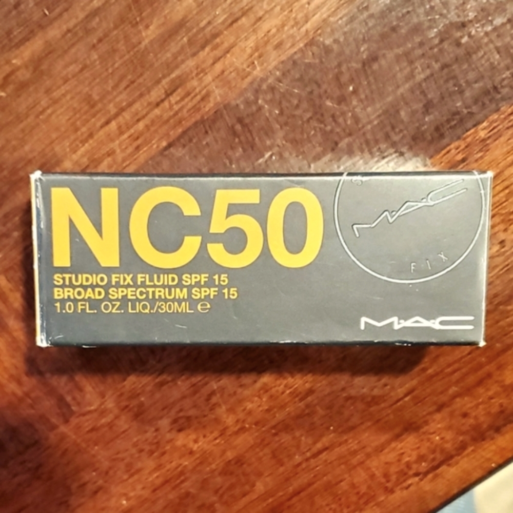 NC50 MAC Studio Fix Fluid Foundation SPF15 New